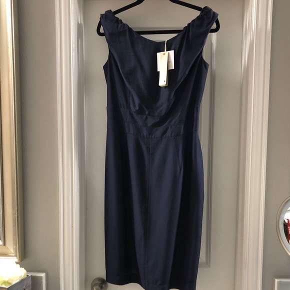 BGN Navy Blue Sheath Sleeveless Dress - Size 8 - Picture 1 of 4